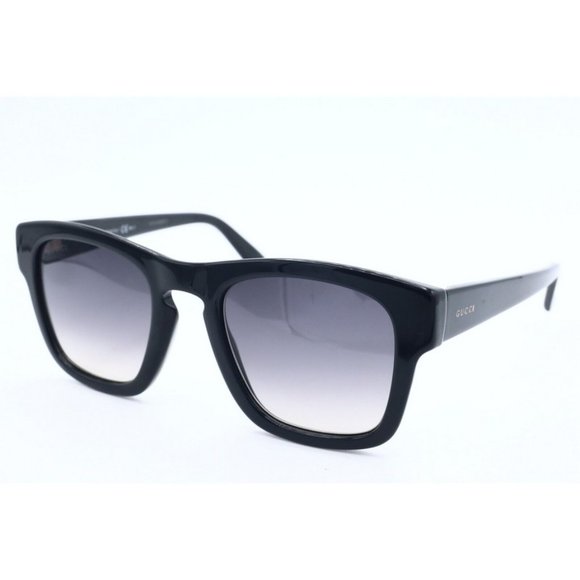 New Authentic Gucci GG 3791/S 8079C Black Square Sunglasses Gray Lenses 49mm (A)
